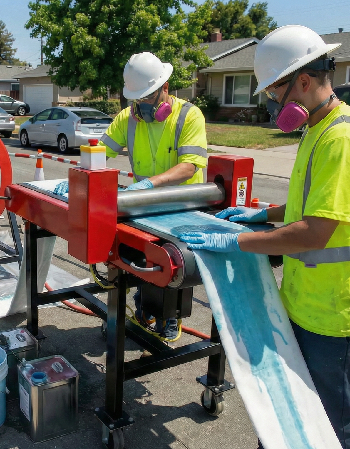 Rehabilitación CIPP — Proceso de impregnación de liner — Hydra Liner