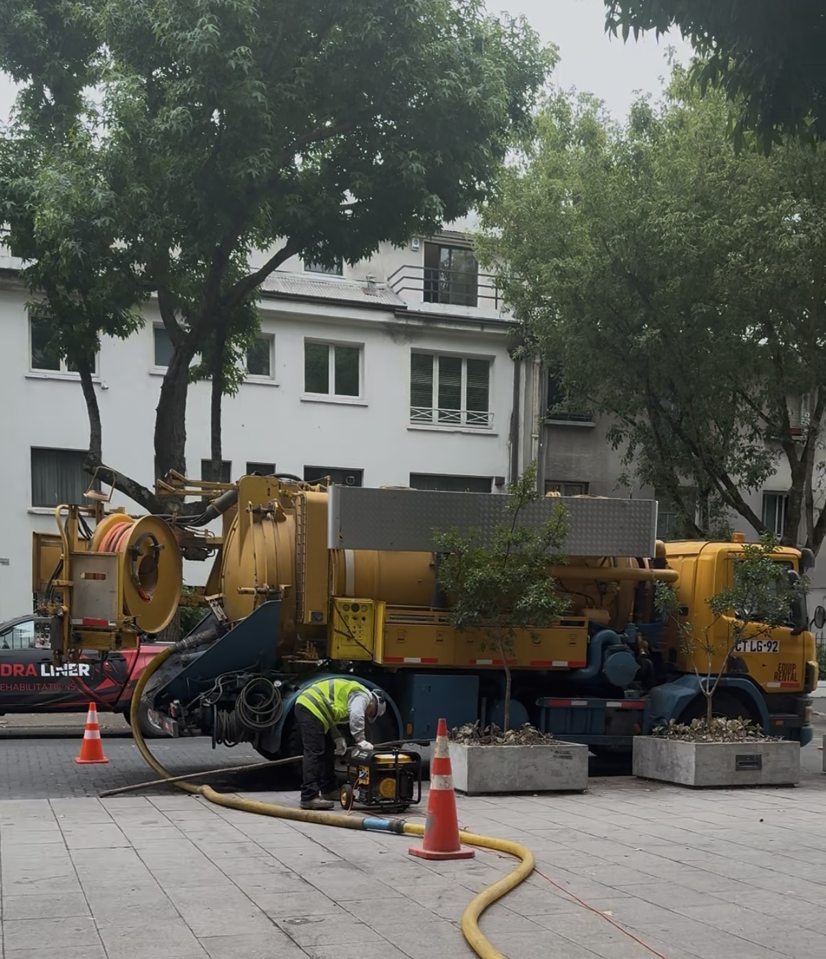 Instalación CIPP en terreno